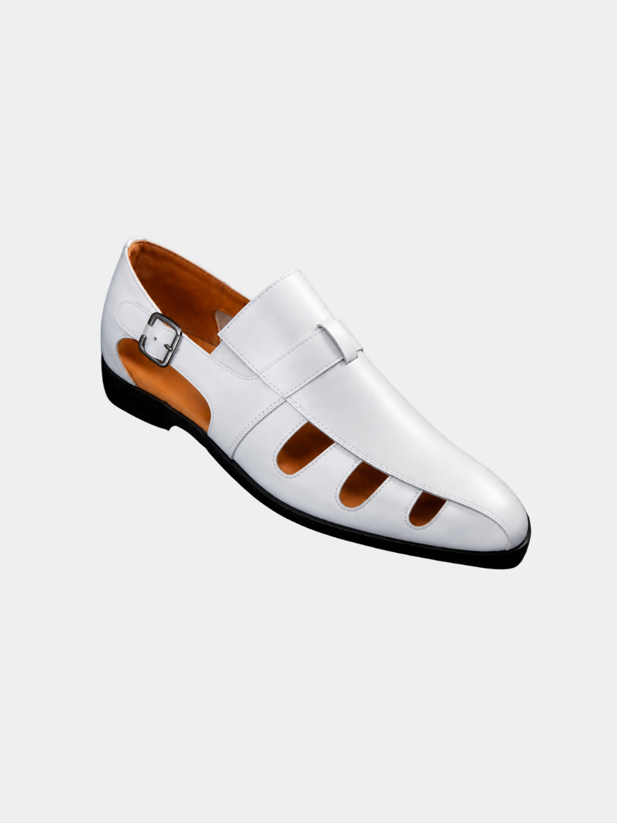 Men's monk strap loafer with side buckle