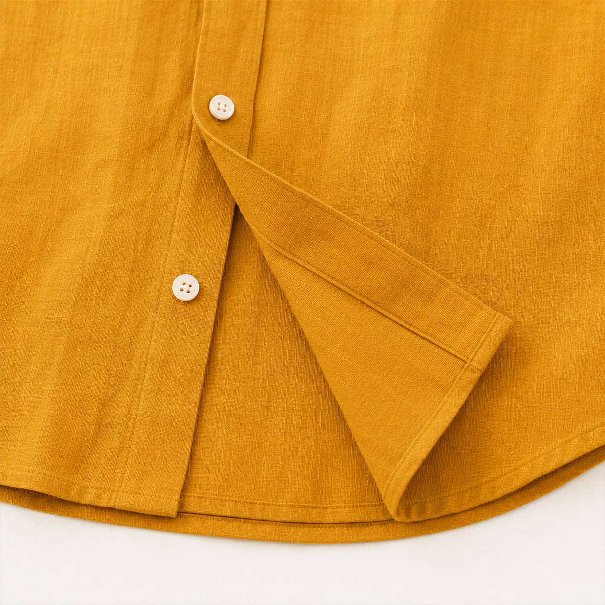 Men's plain long sleeve button down shirt with pointed collar